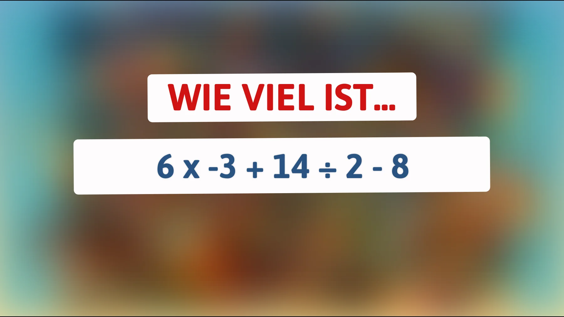 Können Sie das knifflige Mathe-Rätsel lösen, das Ihre Gehirnzellen auf Hochtouren bringt?"