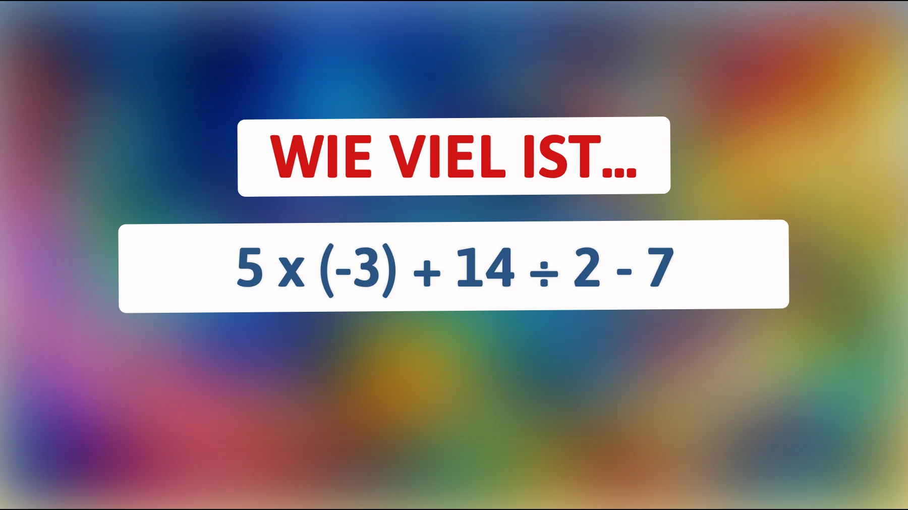 Nur 1 von 100 Menschen kann dieses mathematische Rätsel auf Anhieb lösen – gehörst du dazu? Finde es jetzt heraus!"