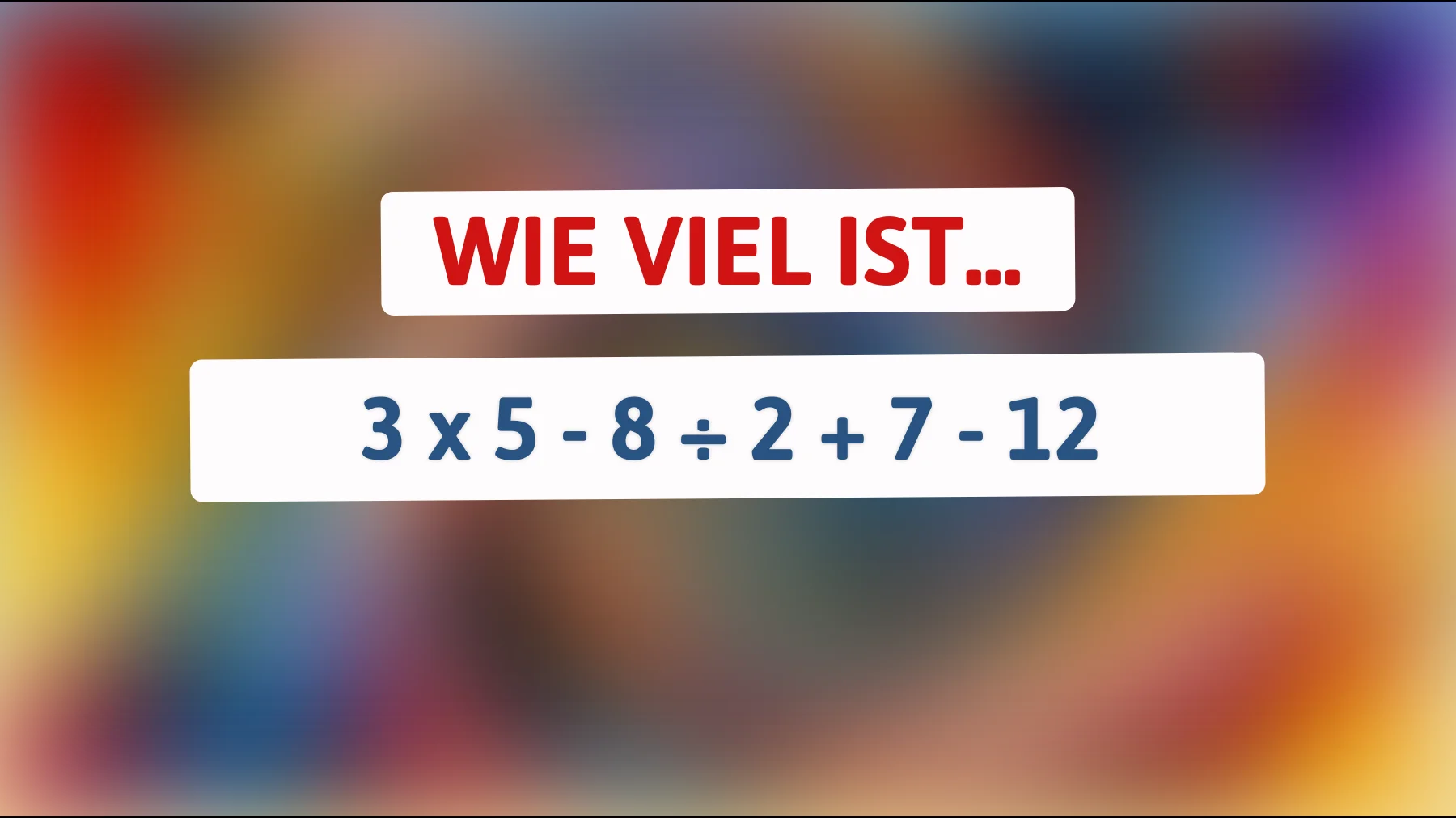 Nur wahre Genies können dieses mathematische Rätsel lösen - Wie gut ist dein logisches Denken wirklich?"