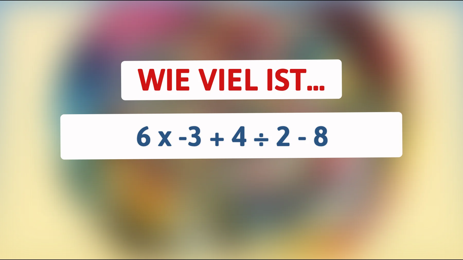 Teste deinen Intellekt: Kannst du diese mathematische Herausforderung lösen?"